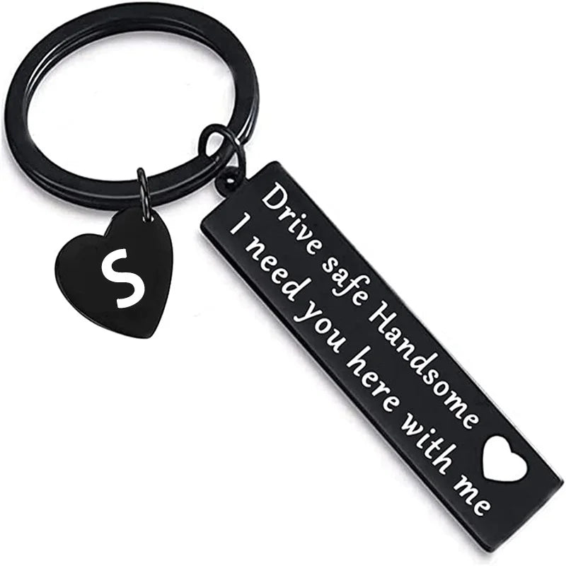 Drive Safe Schlüsselanhänger mit Buchstaben Geschenk für Paare - Liebhaber