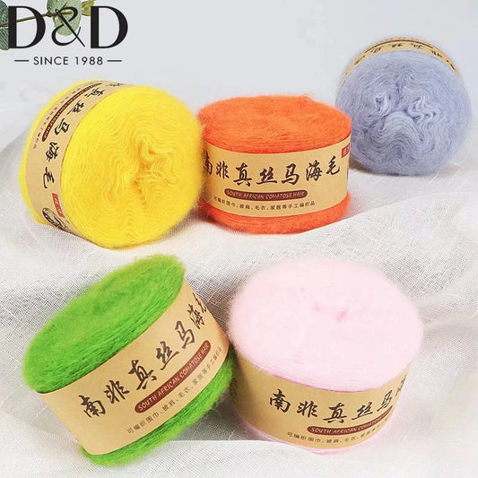 Seidenpony Wollgarn handgestrickt feines Acryl-Seidengarn für DIY