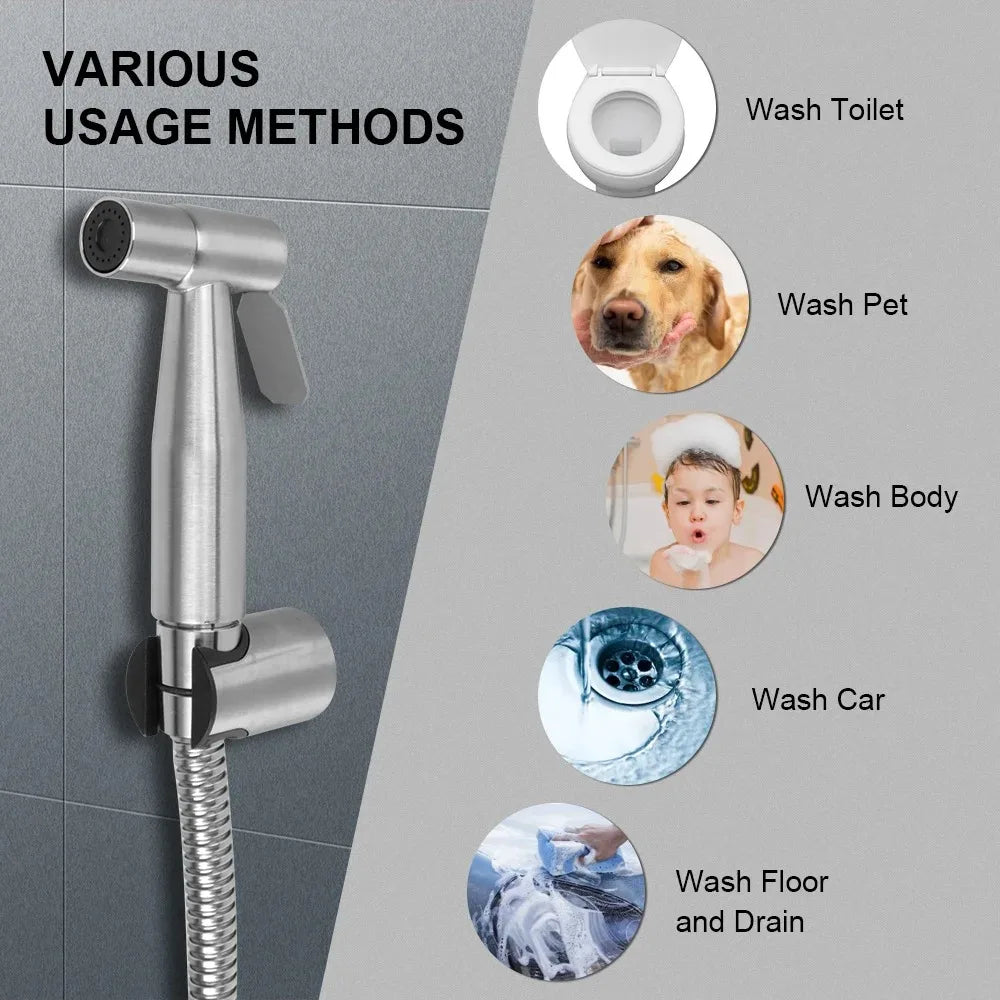 Damen Waschdusche Regendusche Set Wandmontage Bidet Wasserhahn
