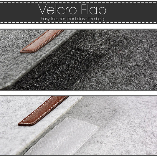 Wollfilz Laptoptasche in verschiedenen Größen mit praktischem Zubehör-Yabubestshop
