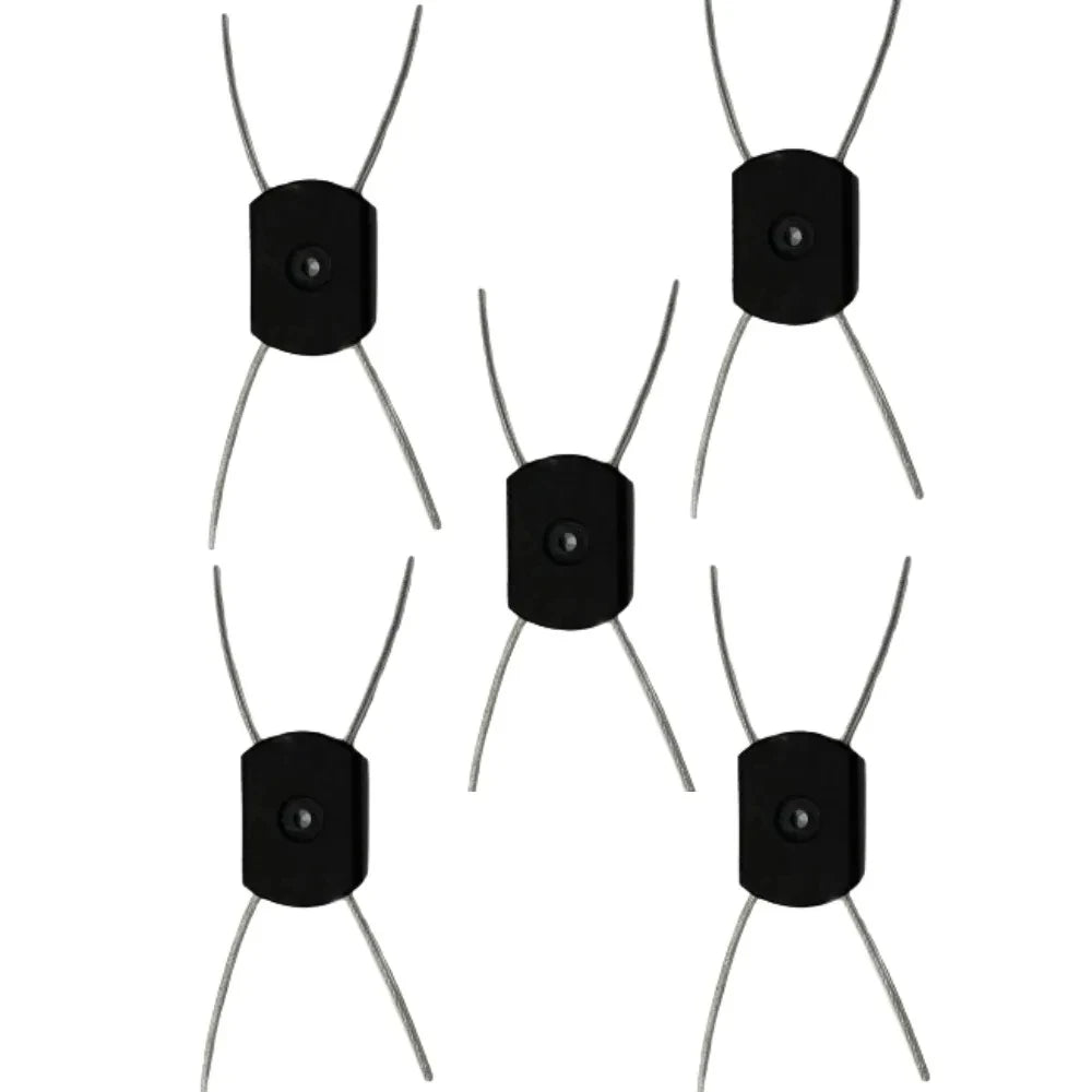 2-5er Set Ersatz Trimmerköpfe mit Stahl-Draht für Benzin Rasentrimmer