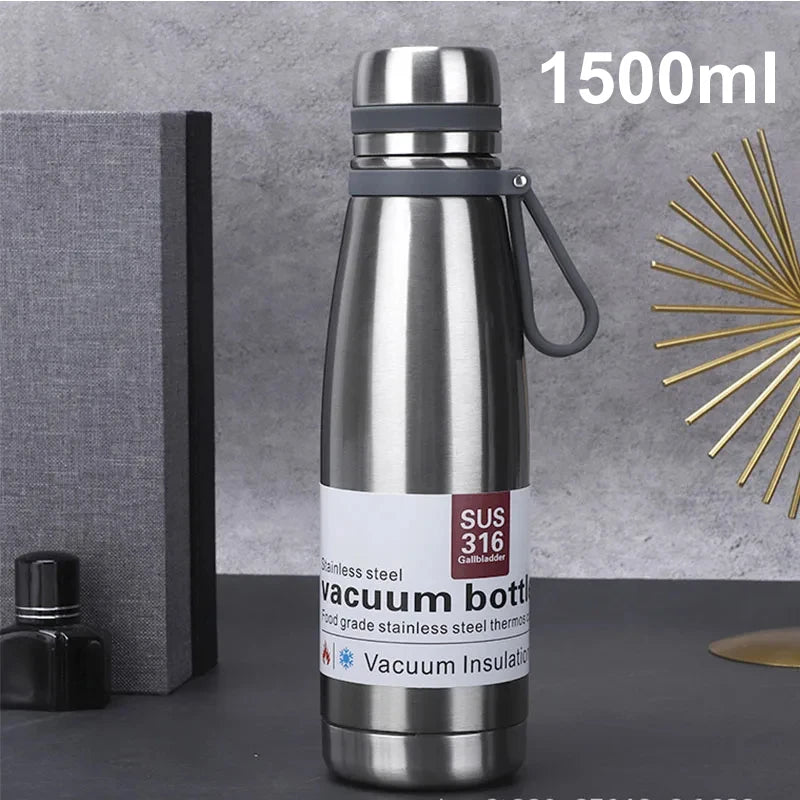 Vakuumisolierte Edelstahl-Thermosflasche 850-1500ml – warm - kalt lang