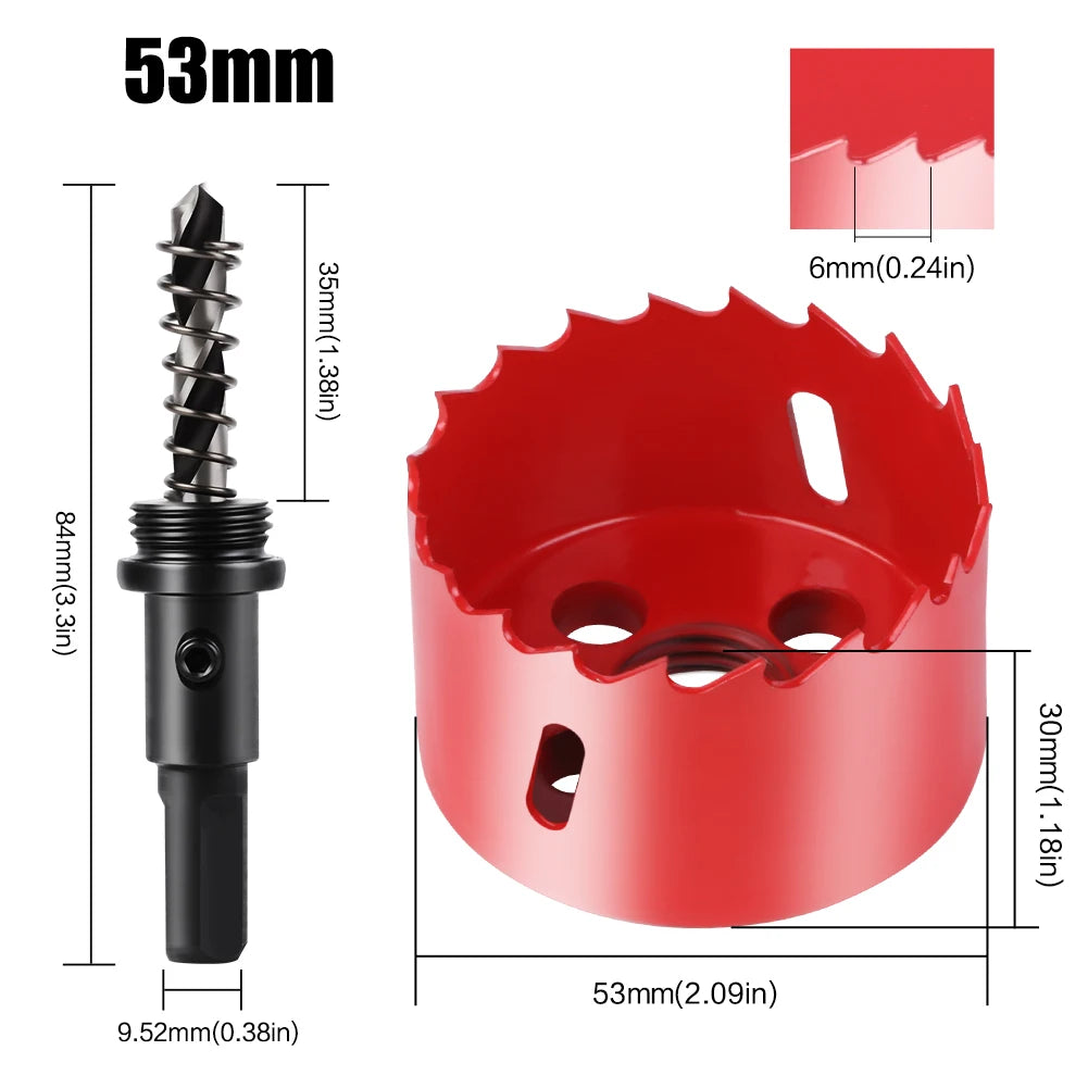 Vielseitige 15-200mm Lochsäge HSS M42 Bimetall für Metall Holz Kunststoff DIY