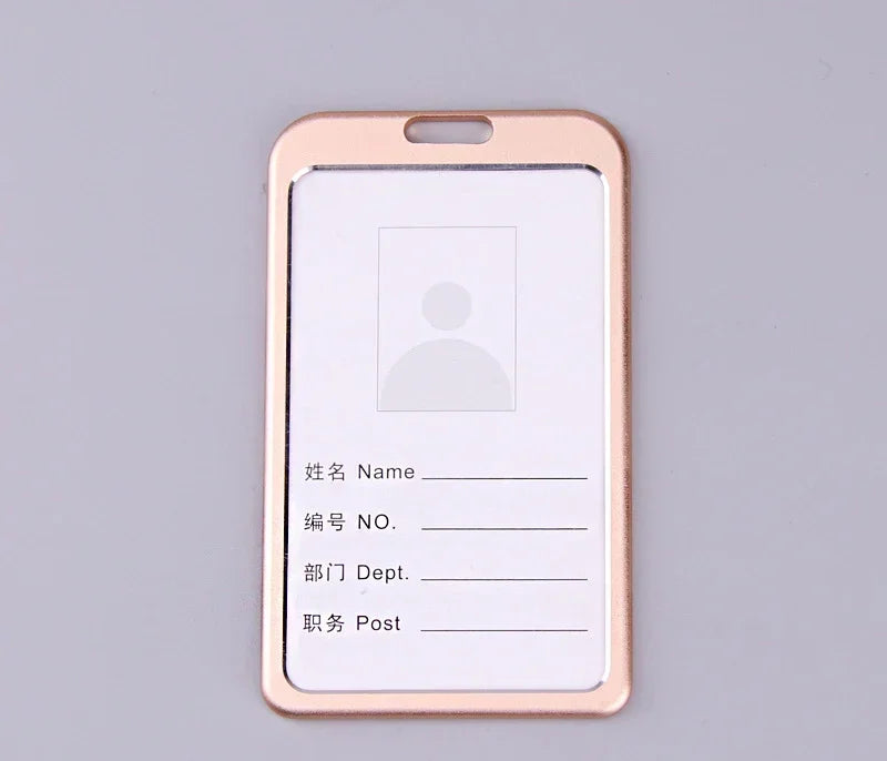 Einziehbare Ausweisrolle Metall mit Kartenhalter Schlüsselanhänger Büro