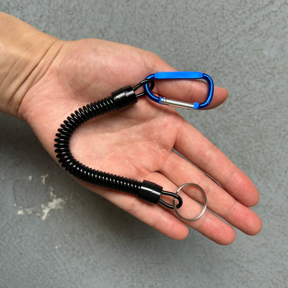 Taktische elastische Seilsicherung mit Metallclip – sicher - flexibel für Outdoor