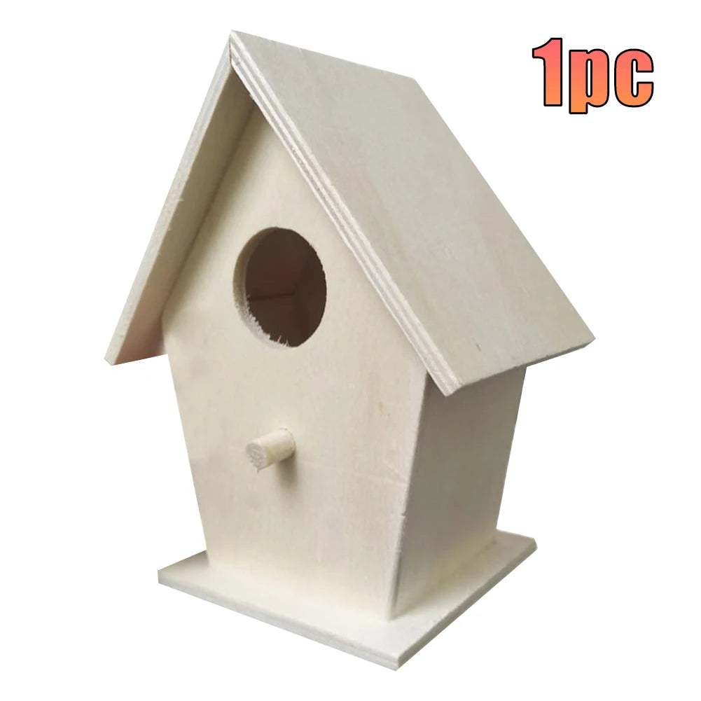 Wetterfestes Holz-Vogelhaus für kleine Vögel - Ideal zum Aufhängen