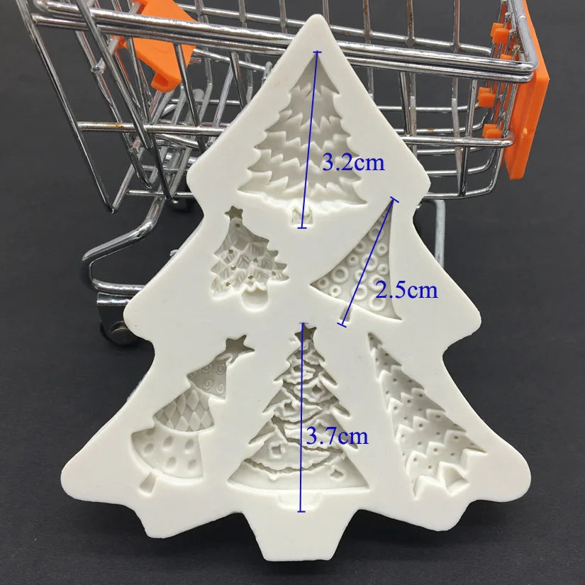 Weihnachtsbaum Silikon Kuchenform für Cupcakes und Fondant Deko