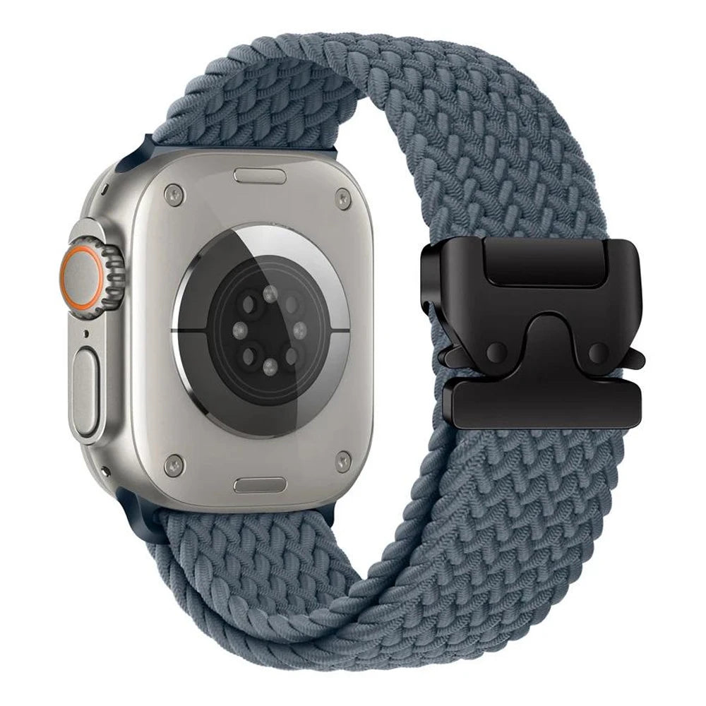 Geflochtenes Nylon Uhrenarmband Sport Ersatz für 41-49 mm Smartwatch