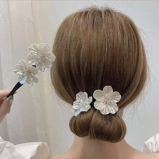 Blumenförmiger Magic Bun Maker Haarstyling Helfer für Frauen