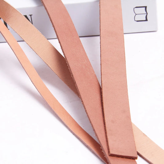 80cm Echtleder Schmuckband 3-30mm Flach Kein Schweißen für DIY Schmuck