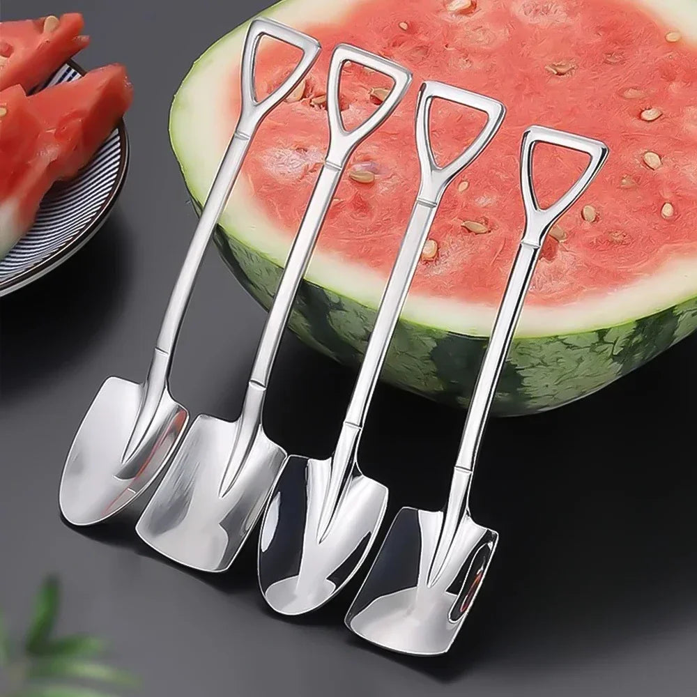 Elegante Mini-Löffel aus Edelstahl in Gold - Silber – 20er Set für Kaffee - Dessert