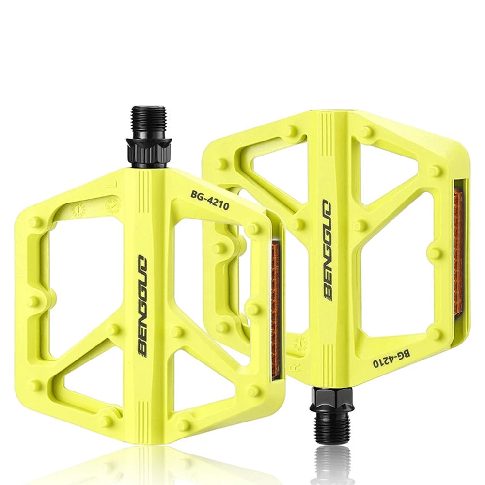 Ultraleichte Nylon Fahrradpedale DU-Lager mit Reflektor rutschfest