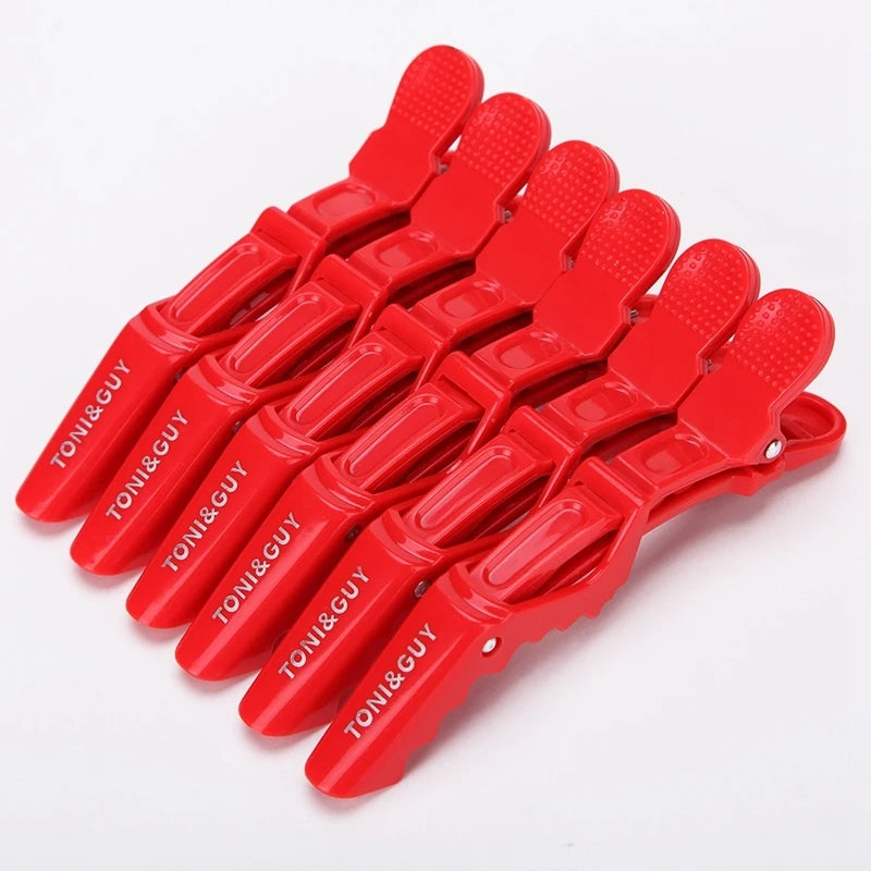 Set mit 6 Kunststoff Haarclips für präzises Styling und sicheren Halt
