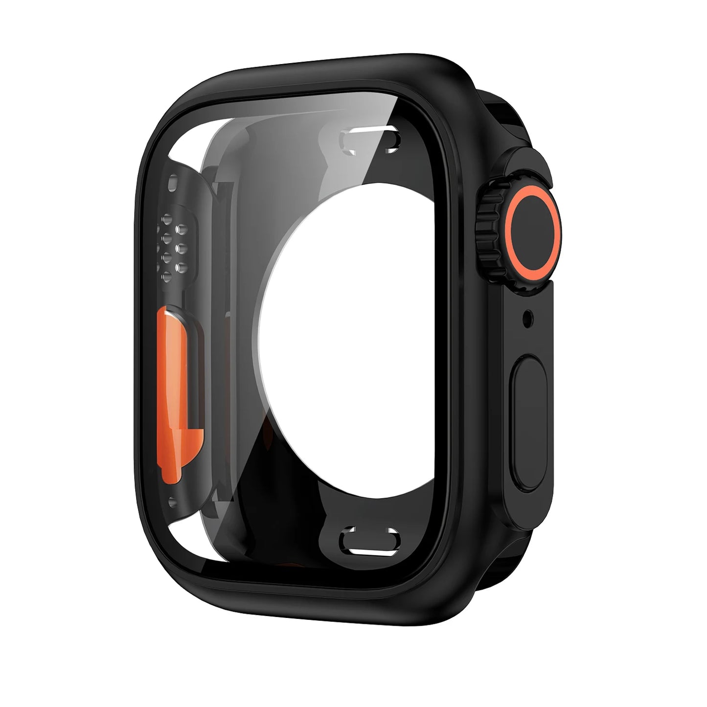 Displayschutzfolie und PC-Hülle kompatibel mit Smartwatch 40-45 mm Schutz