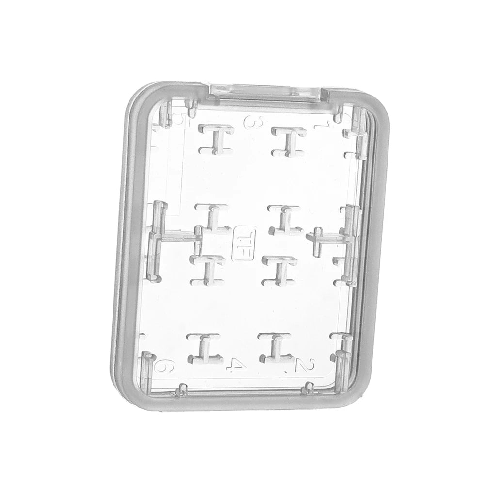 8-in-1 Transparente SD TF MS Kartenbox für sicheren Schutz und Ordnung