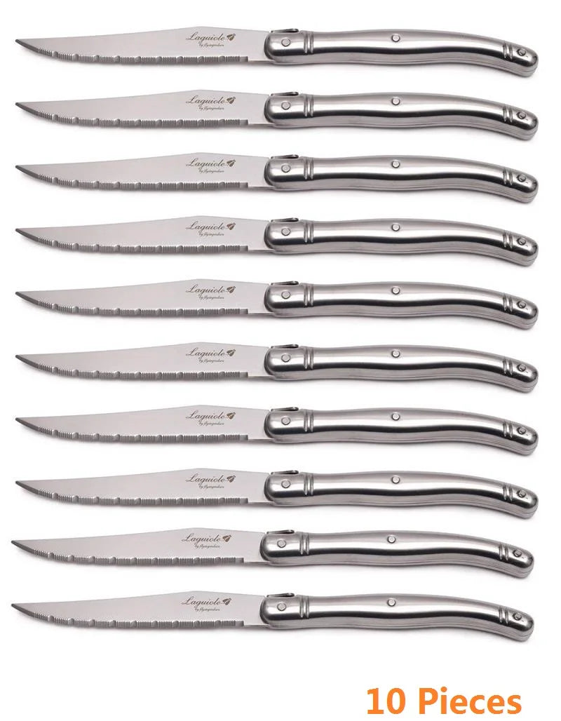 Elegantes Steakmesser Set aus Edelstahl für stilvolles Dinner zu Hause