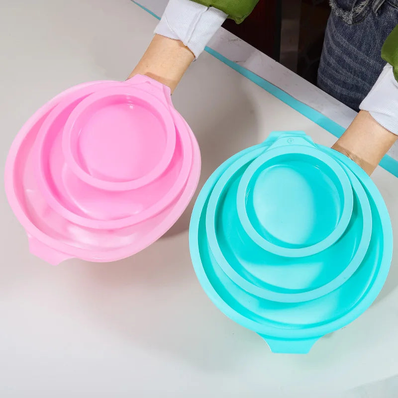 Antihaft Silikon Kuchenform 4/6/8 Zoll – Perfekt für DIY Torten - Backen