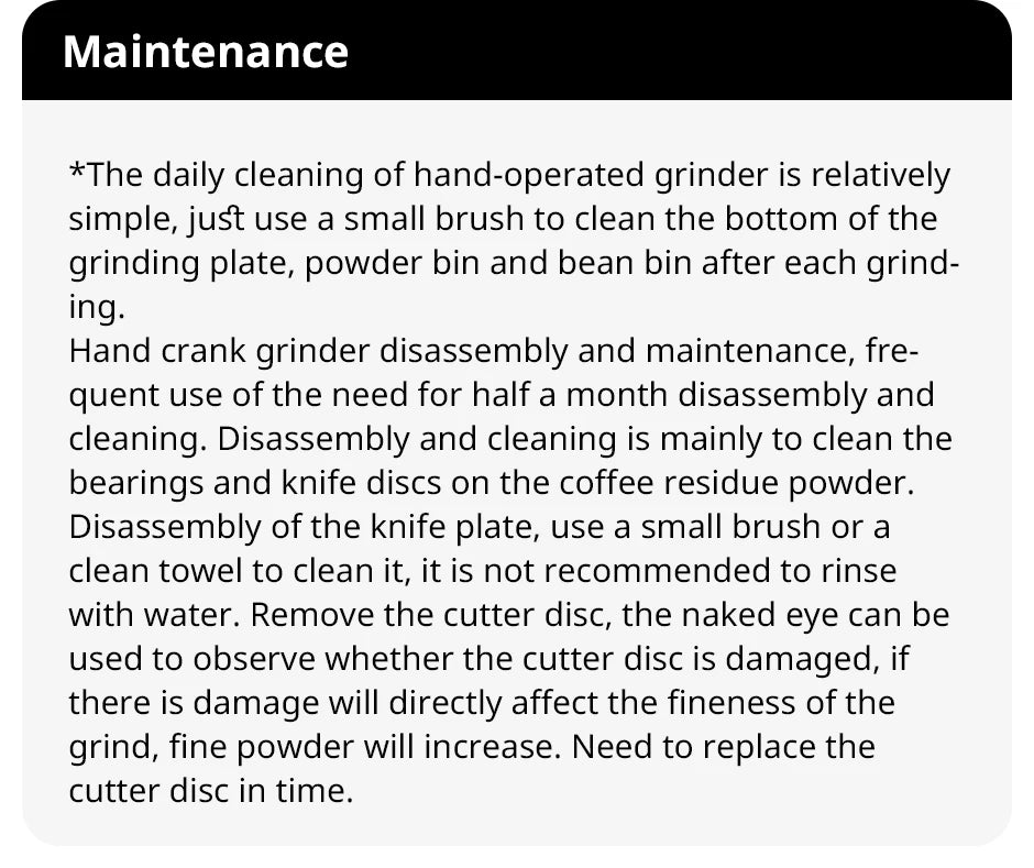 Tragbare Handkaffeemühle Holzmaserung Edelstahl Handkurbel