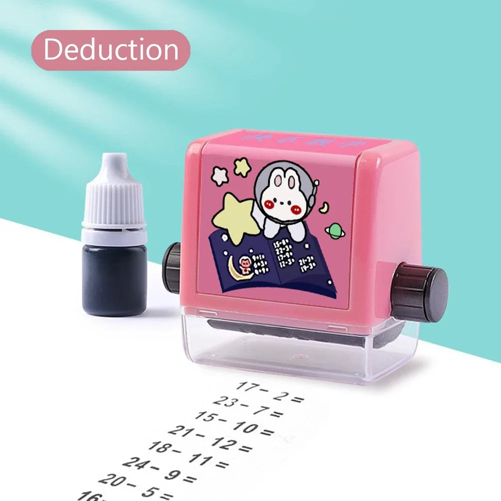 Digitaler Rollstempel Mathe Übungen Addition Subtraktion bis 100