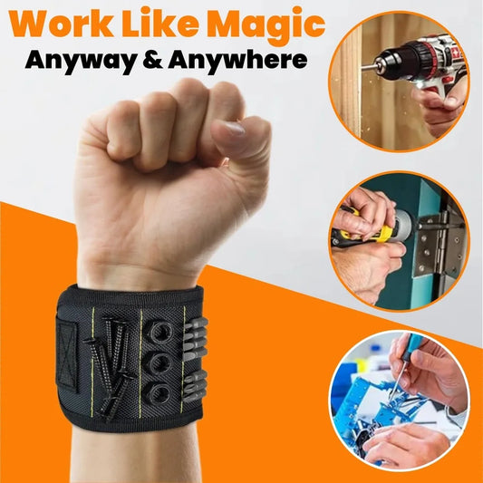 Magnetisches Werkzeug-Armband verstellbar für Schrauben Nägel und Bohrer