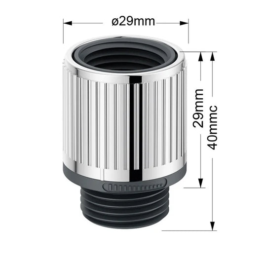 Präzise Wasserflusskontrolle - Wassersparen: Chrom ABS Regler mit G1/2 Anschluss in Silber