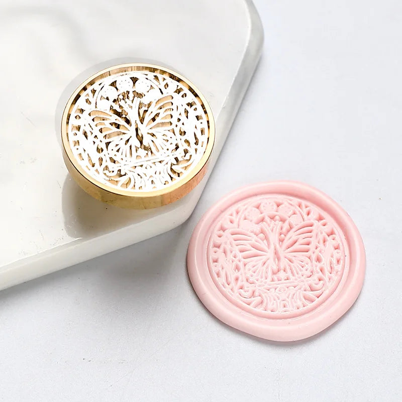 Sternenhimmel Lotus Rosenmuster Wachssiegel Stempel, Retro Stil
