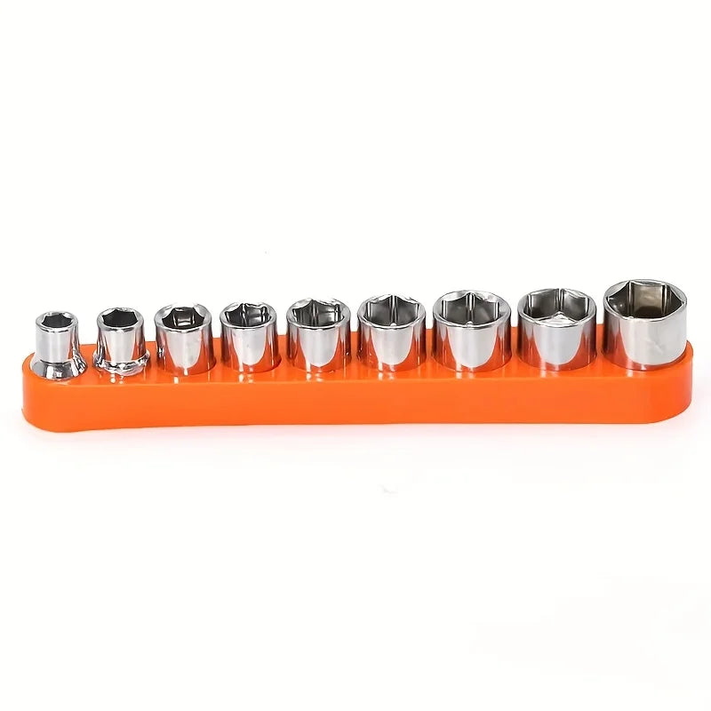 Kompaktes 11-teiliges Mini Ratschenschlüssel-Set mit 10 langlebigen S2 Stahlbits