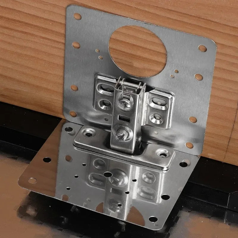 Robustes Edelstahl Scharnier Reparatur Kit mit Schrauben – 9x9 - 9x5 cm