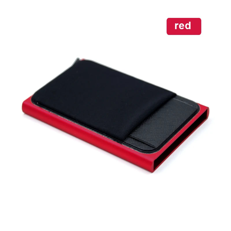 Schlanker Metall Kartenhalter RFID Schutz für Kreditkarten und Ausweise