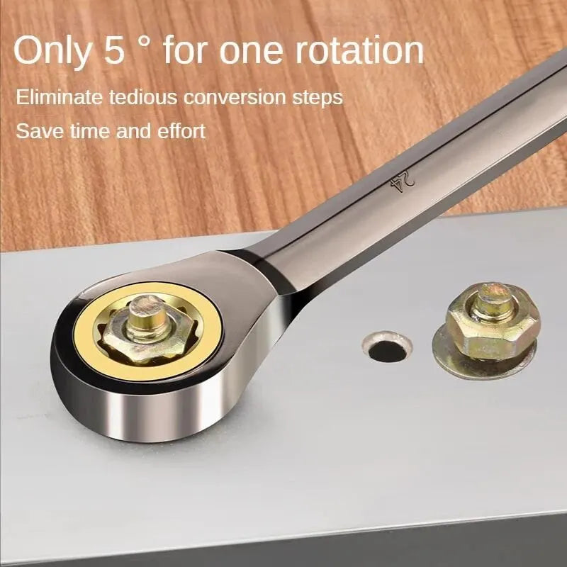 Multifunktionaler Schaltklinken-Handgriff-Schlüssel aus langlebiger Legierung 10 mm