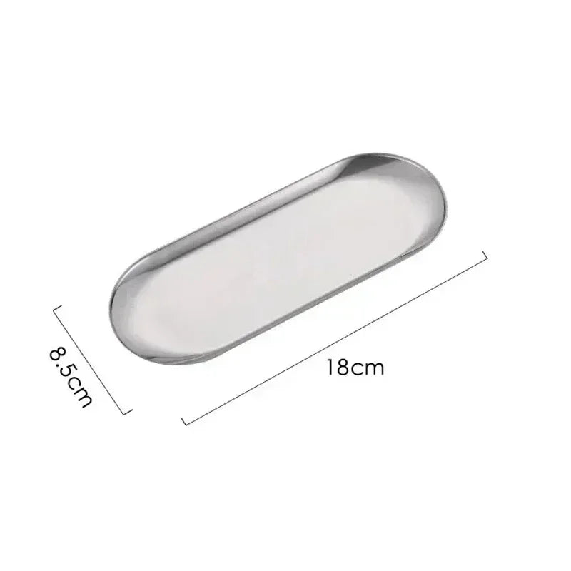 Edelstahl Kosmetik Ablage für Maniküre und Nail Art Werkzeuge