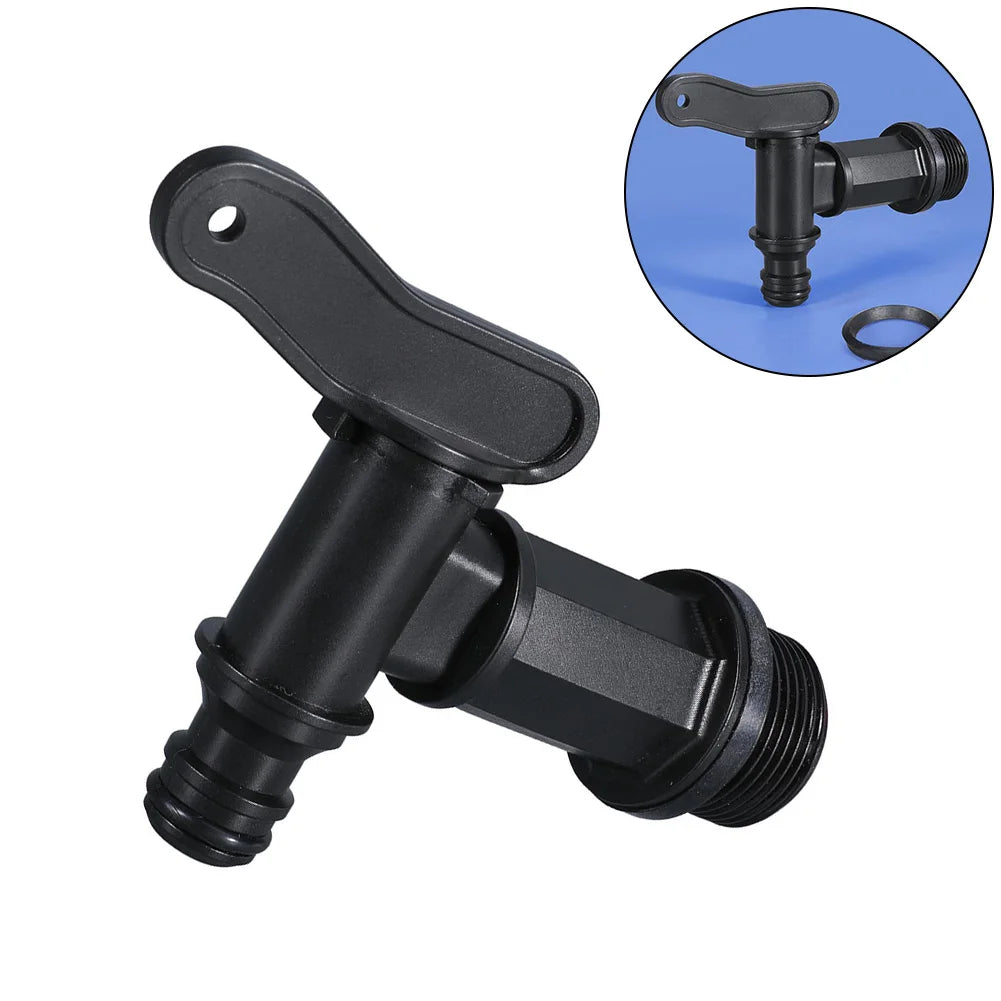 Kunststoff Eimer Wasserhahn Wasser Butt Tap – Schwarz