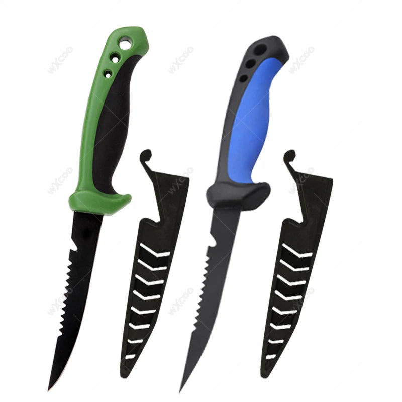 Multifunktionales Fischmesser mit scharfer Edelstahlklinge und Holzgriff für präzises Schneiden