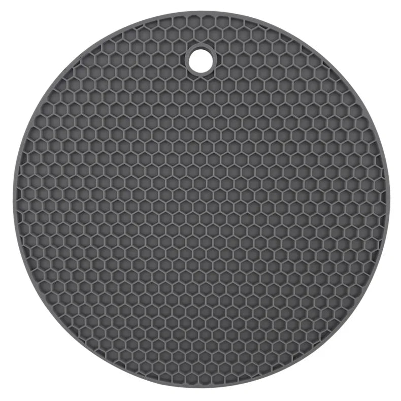 18cm Runde Silikonmatte Hitzebeständig Rutschfest Tischset Untersetzer Küche