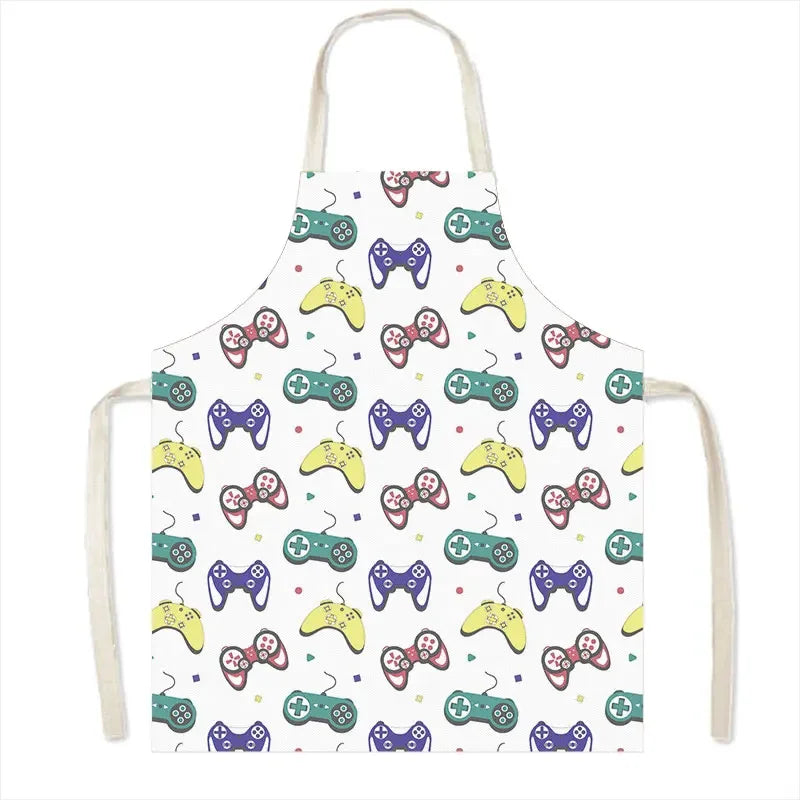 Leinen-Schürze mit Baumwollmix – Strapazierfähig und Pflegeleicht für Haushalt - Küche