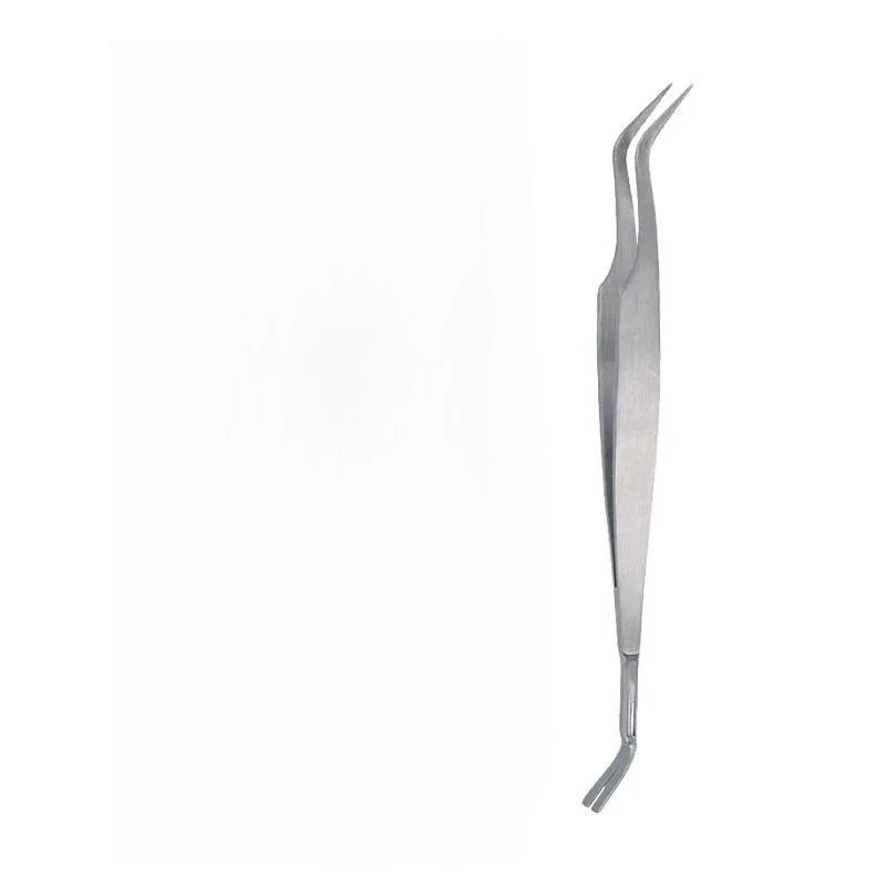 Sichere 2-in-1 Zeckenentferner Pinzette aus Metall für Mensch - Haustier
