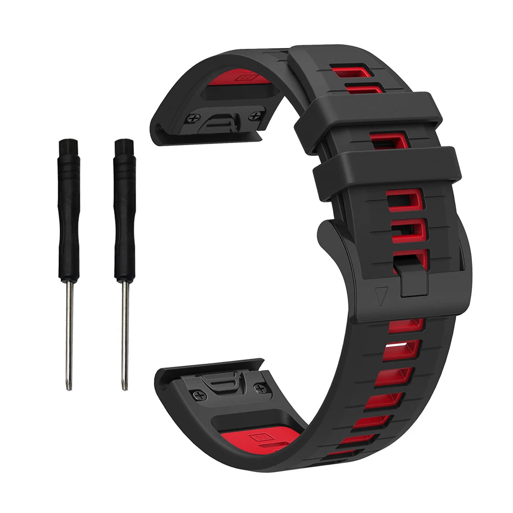 Silikon-Uhrenarmband 22-26 mm für vielseitige Smartwatch Modelle