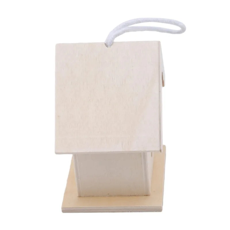 Mini Holz Vogelkäfig für Outdoor Deko im Garten