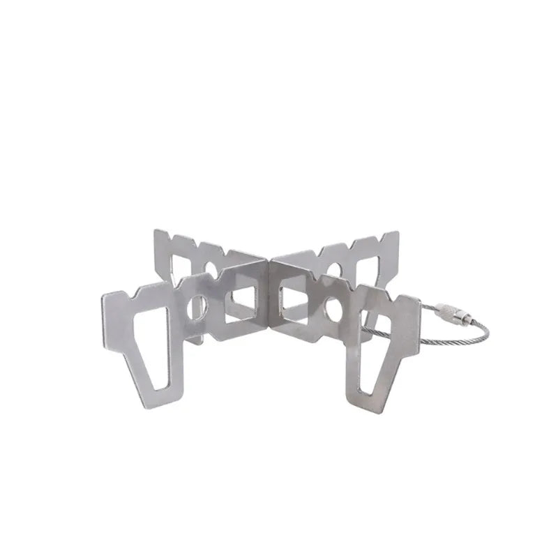 Camping Spiritus Herd Kreuzständer Edelstahl Kessel Rack Outdoor Set