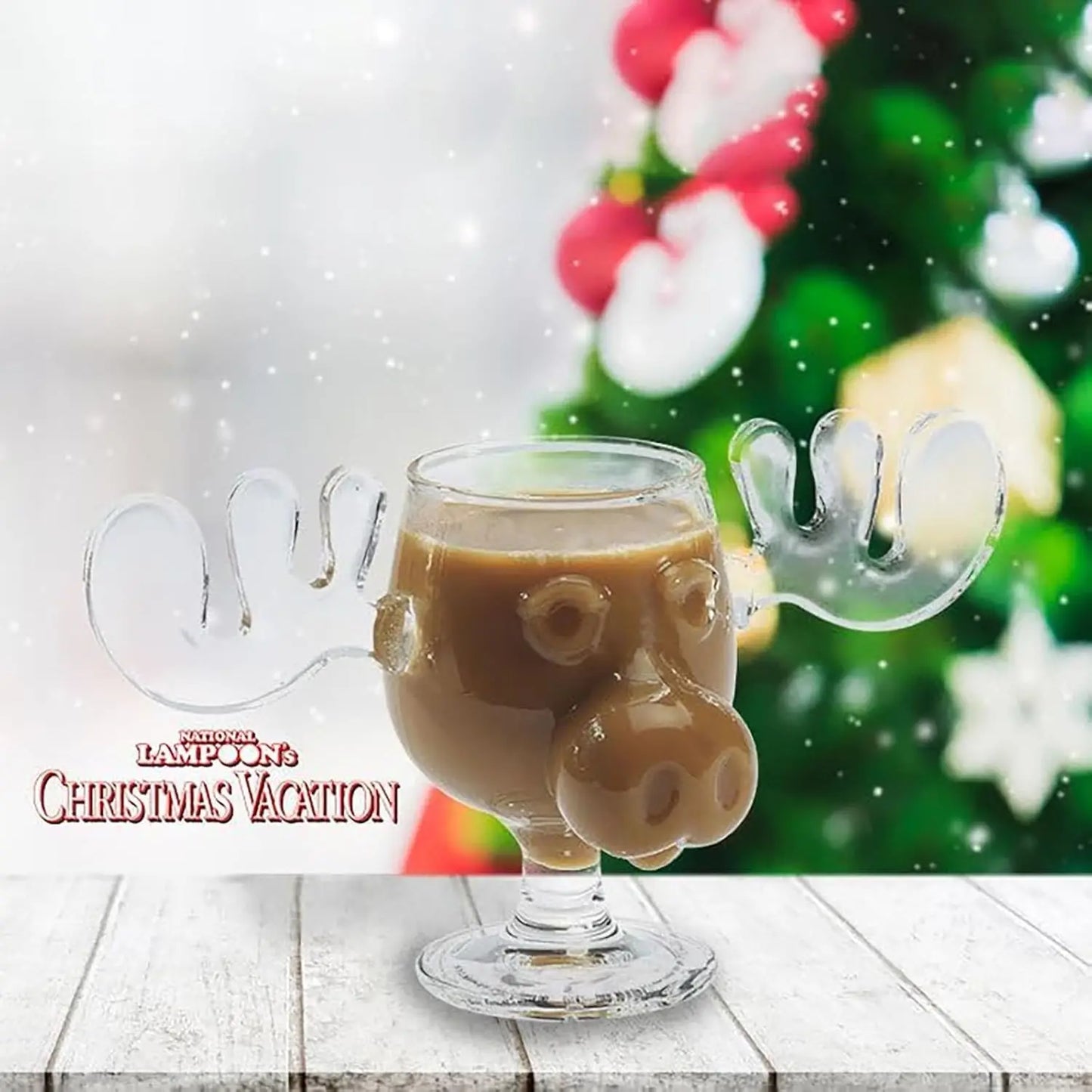 8 oz 240 ml Weihnachts-Elch Becher mit Katze Löffel für Festtage