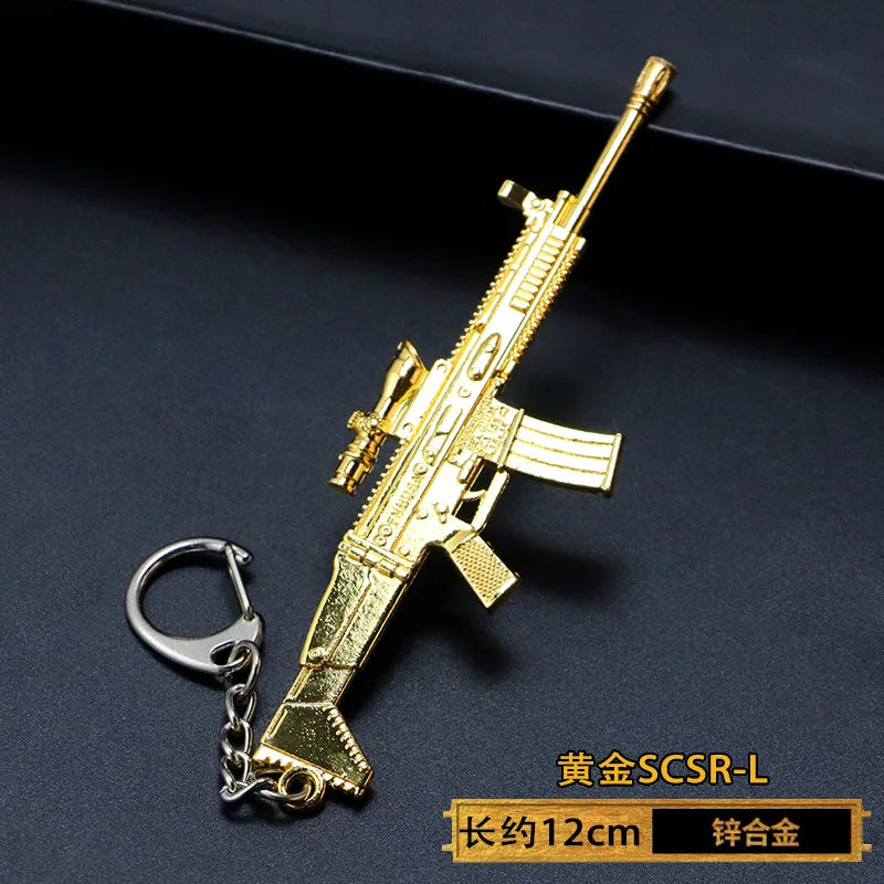 Spielzeugpistole Schlüsselanhänger aus Metall als Geschenk für Männer Jungen