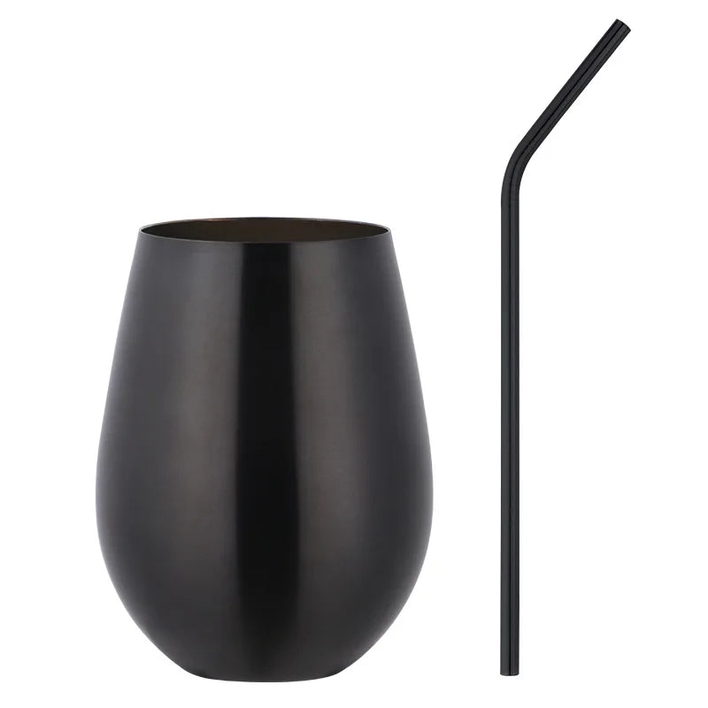 Stilvoll - Robust: 500 ml Edelstahl Trinkbecher in Rose Gold für Bar - Outdoor