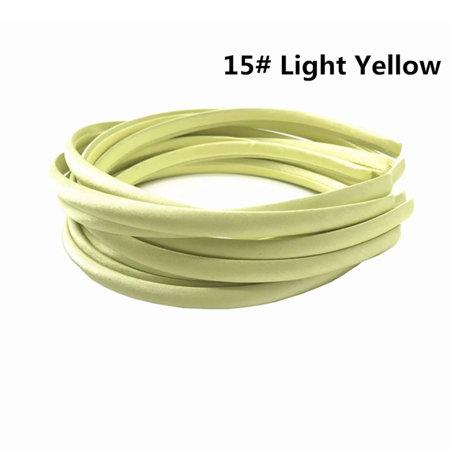 Stoffbezogenes Haarband 1 cm Breite Unisex 10/60 Stück bunte Farben