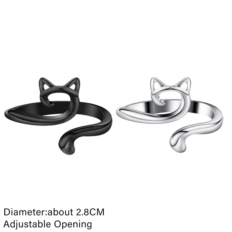 Verstellbarer Häkelspannung Katzenring – Garnführung für Stricker & Anfänger