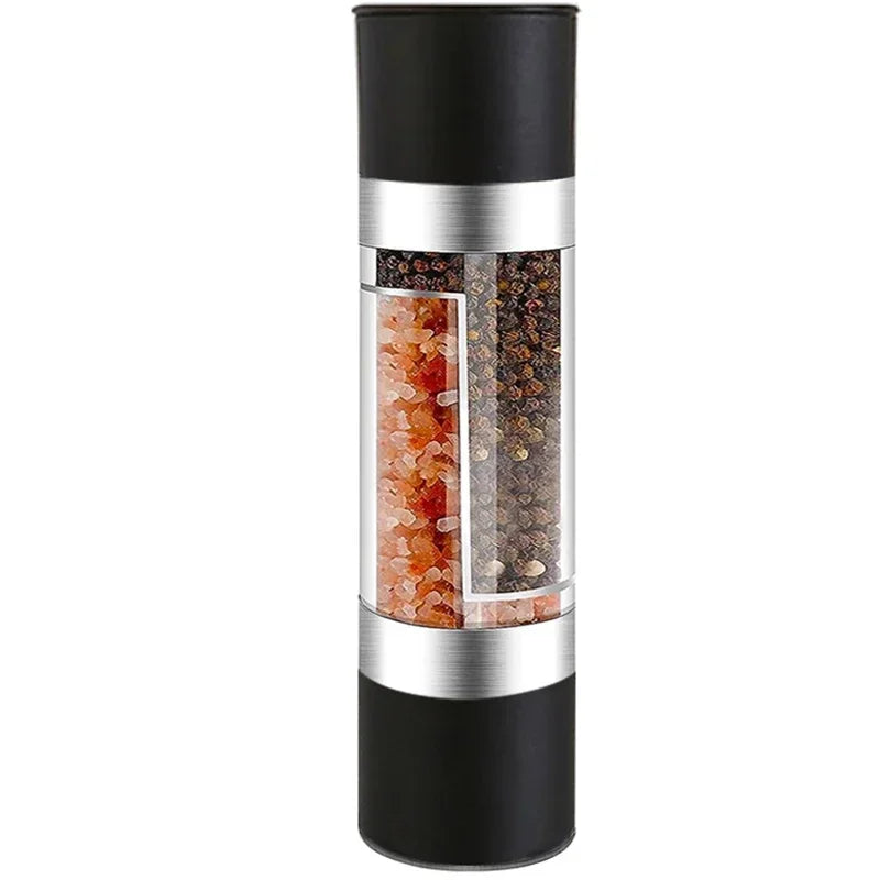 Manuelle 2-in-1 Salz- und Pfeffermühle aus Edelstahl mit verstellbarem Mahlwerk