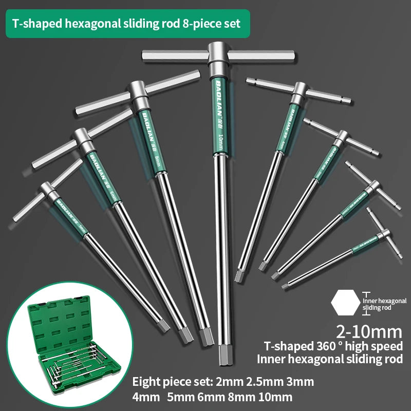 Torx Schraubendreher T Typ Inbusschlüssel 2,5-10 mm Chrom Vanadium Stahl