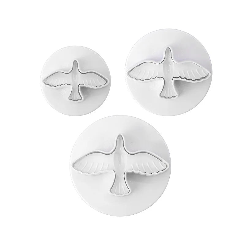 Kunststoff Kuchen Fondant Plunger Cutter – Tierform Taube Set