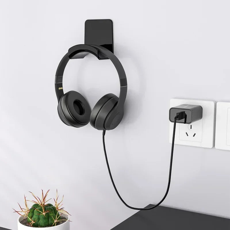 Kopfhörer Ständer Wandhalterung Unter Schreibtisch Headset Rack ohne Stanzen