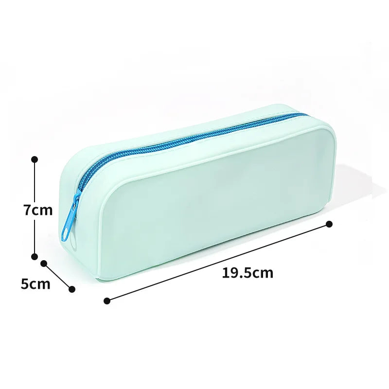 Großkapazität Silikon Bleistift Etui Unisex Einfarbig Kreativ