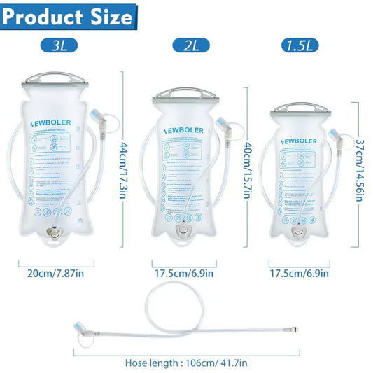 BPA-freie Trinkblase für Sport - Outdoor 1.5L 2L 3L Laufrucksack